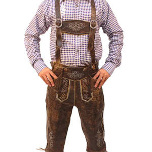 Pantalones cortos bávaros Lederhosen transpirables de secado rápido Venta caliente Pantalones cortos bávaros Lederhosen de calidad premium a la venta en venta al por mayor - Product Image 1