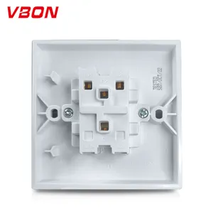 VBQN 2gang1way 10A PC Wall Switch Light Switch Light Onoff Control Electric Switch For Home Assistant UK Standard