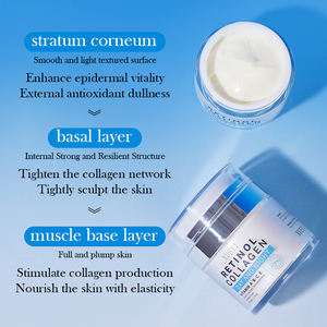 Creme Facial de Marca Própria Vegano e Orgânico com Colágeno e Retinol Antienvelhecimento, Antirrugas, Clareador e Iluminador para a Pele - Product Image 5