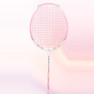 Raquette de badminton portable entièrement en carbone, impression de logo personnalisable, design original antidérapant, légère, prix bas - Product Image 1