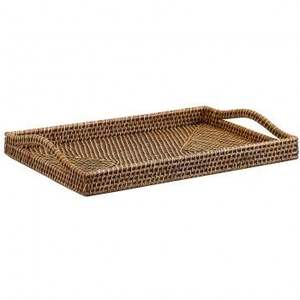 Ready to Ship Wicker <b>Tray</b> ECO Friendly Natural Wicker Decor Serving Fruit Woven Round Rattan <b>Basket</b> <b>Tray</b> for Home Storage <b>Trays</b> - Product Image 4