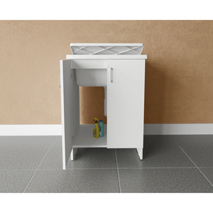 Unità Bagno Prefabbricata Compatta per Lavanderia Interna 60x50x85 cm - Product Image 4