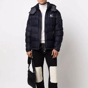 Abrigo acolchado de burbujas personalizado de alta calidad para hombre, chaquetas de invierno con capucha para clima frío, tela ligera, nueva condición - Product Image 5