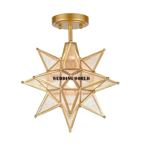 Lampe marocaine design de qualité supérieure bougeoir suspendu fait à la main lanterne bougie classique élégante en gros - Product Image 3