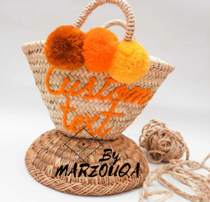Personalized Straw Wedding <b>Bag</b> , Bridal <b>Shower</b> <b>Bag</b> - Product Image 1