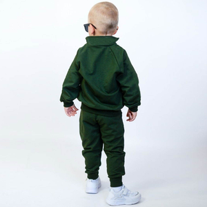 Ensemble jogging pour enfants avec fermeture éclair, tenue deux pièces pour garçons et filles, survêtement pour enfants, sweat-shirt et pantalon, vêtements décontractés et tendance - Product Image 3