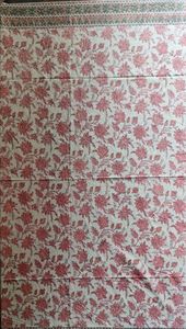 Cubierta de mesa de algodón con estampado floral hecho a mano tradicional para comedor - Product Image 2