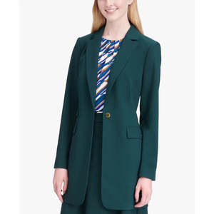 Blazer Blu da Donna Calvin Klein con Chiusura a Bottone Singolo, Tre Tasche, Taglia 0 - Product Image 1