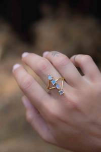 Stylish Mix Shape Rainbow Labradorite Gemstone <b>925</b> Solid Sterling <b>Silver</b> <b>Ring</b> Rainbow Gemstone Fine Jewellery <b>Silver</b> <b>Ring</b> - Product Image 3