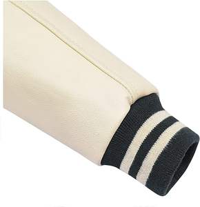 Vente en gros blousons aviateur avec broderie en chenille en laine avec logo personnalisé pour hommes vêtements de ville d'hiver des fabricants - Product Image 5