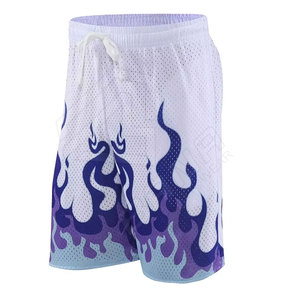 Wholesale Men's Plus Size Breathable Quick Dry Anti-Bacterial Polyester Basketball Shorts Customized Logo <b>Decorative</b> Pattern - Product Image 5