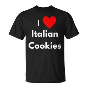 Camiseta premium I Love Italian Cookies - Product Image 1