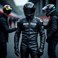 Combinaison de moto sur mesure Malik Raza, cuir de qualité supérieure, design et couleurs personnalisés, protecteurs approuvés CE, créez votre look signature