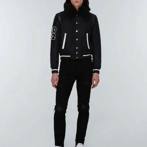 Veste d'université de haute qualité pour hommes, vente en gros, bombardier de Baseball personnalisé - Product Image 6