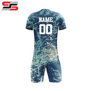 Mode nouveaux ensembles d'uniformes de football personnalisés maillot de football par sublimation maillot de football en polyester vêtements de sport - Product Image 6