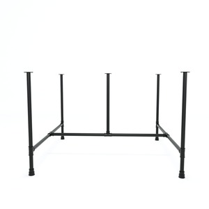 Table de bureau industrielle moderne en deux parties pour bureau et maison 120x120 - Product Image 4