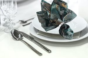 Stainless Steel <b>Silver</b> <b>Napkin</b> Rings Modern Metal Table Decor for Weddings Parties Dining Dinners Special Occasions Set of 4 Gift - Product Image 4