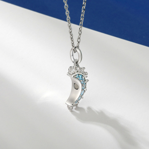 สร้อยคอแห่งมิตรภาพ Jeulia Celestial Moon ทำจากเงินสเตอร์ลิง พร้อมสายแม่เหล็กและประดับเพชรซิร์คอนแบบหนามเตย - Product Image 6