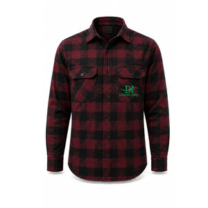 เสื้อเชิ้ตแขนยาวลายสก็อตสีแดงดำผ้าฝ้ายสำหรับงานอุตสาหกรรม DANISH IMPEX รุ่น Unisex Hi Visibility ป้องกันรอยยับ ทนกรด พร้อมโลโก้พิมพ์สกรีน - Product Image 2
