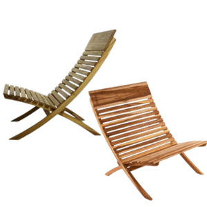 Sillas plegables para exteriores hechas de madera de teca resistente y duradera, vendidas a precios de mayorista. - Product Image 3