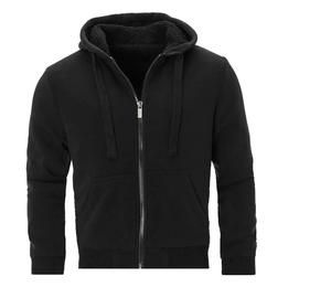 Sweatshirts à capuche d'hiver pour hommes Haute qualité avec fermeture à glissière Motif solide Teint uni Technique Premium Hoodies & Sweatshirts - Product Image 3