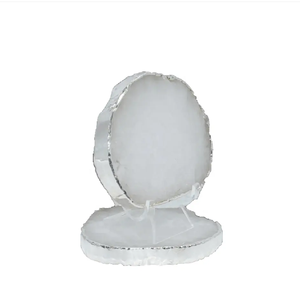 ที่รองแก้วคริสตัลคริสตัลที่รองแก้วทำด้วยมือเป็นของขวัญสำหรับเครื่องดื่มหินควอตซ์ธรรมชาติบำบัดขายส่ง - Product Image 3