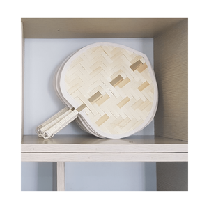 Abanicos de mano de bambú Mini ventilador de rafia Mano de verano Hoja de Palma Moda Venta caliente Abanicos de mano de bambú Mini ventilador de mano tradicional 99GD - Product Image 4