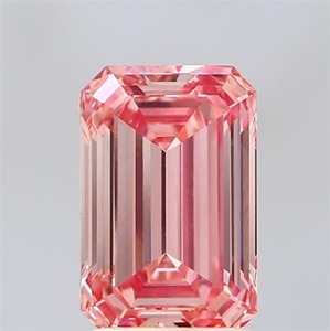 เพชรพลอยสังเคราะห์ CVD สีชมพูเข้มแฟนซี ขนาด 2.09 กะรัต ระดับความสะอาด VVS2 สำหรับทำเครื่องประดับ - Product Image 2