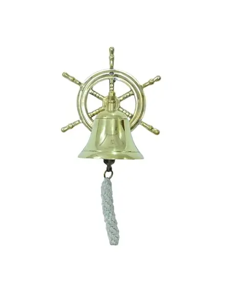 工業工場販売航海海賊船ホイールスタイルベル室内装飾用 (真鍮)