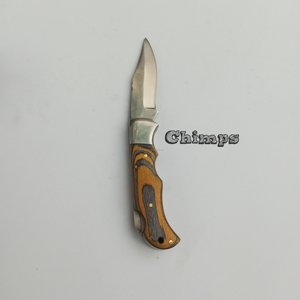 Cuchillo Plegable de Bolsillo de Alta Calidad, Grado Industrial, para Caza, Camping y Supervivencia al Aire Libre, Mango de Madera, Hoja de Acero Inoxidable - Product Image 6