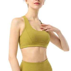 Vente chaude de haute qualité sans couture haut fille course entraînement Gym Yoga Fitness femmes sport soutien-gorge été solide réglable Outwork soutien-gorge - Product Image 6