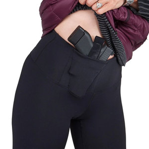Disparos pistola táctica sosteniendo Legging pantalón oculto llevar Spandex mujer Legging compresión pistola bolsillos funda Leggings - Product Image 3