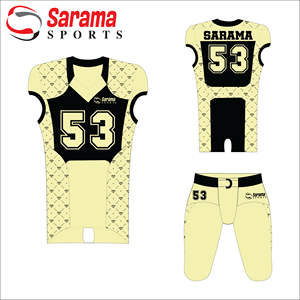 Raptors Styles Uniforme de fútbol americano de alta calidad Hecho de tela de impresión por sublimación Uniforme de fútbol, - Product Image 1