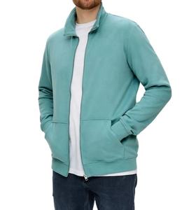 Sudadera de Invierno 2024 Personalizada OEM para Hombre, Talla Grande, Tejido de Punto de Alta Densidad, Corte Holgado, Cierre de Cremallera, Teñido en Prenda, Impermeable, 100% Algodón - Product Image 1