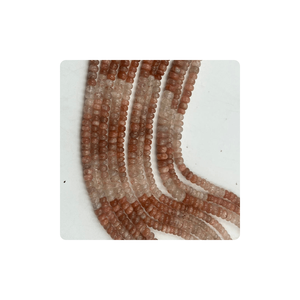 ลูกปัดซันสโตนธรรมชาติลูกปัดทรงกลมเรียบขนาด5-7มม. 14นิ้วสำหรับทำเครื่องประดับ - Product Image 2