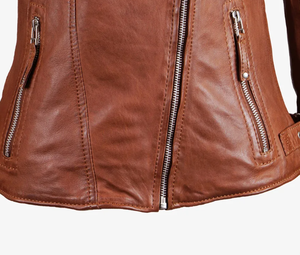 Veste en cuir véritable de qualité supérieure pour les femmes Fashion Wear - Product Image 6