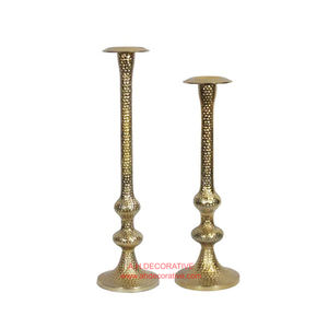 Hot Silver Tall Aluminum <b>Candle</b> <b>Holder</b> Hot Selling Metal High Quality Finishing <b>Floor</b> <b>Standing</b> Handmade <b>Candle</b> Pillar <b>Holder</b> - Product Image 4