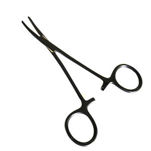 Venta al por mayor Mosquito Hemostat Bloqueo Fórceps 5 pulgadas curvado completo dentado mandíbulas de acero inoxidable fórceps médicos - Product Image 1
