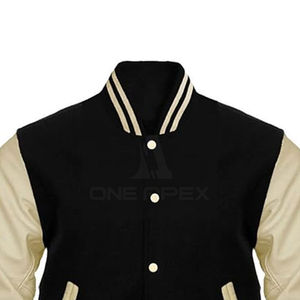 Veste de baseball à col montant décontractée pour hommes, style aviateur, manteau ample de printemps, veste universitaire, vente en gros - Product Image 2