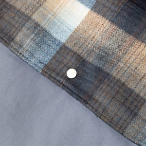 High Quality Custom Flannel Lined Cotton <b>Canvas</b> <b>Jacket</b> <b>Men</b> Contrast Corduroy Collar Multi Pockets Utility Workwear <b>Jacket</b> - Product Image 6