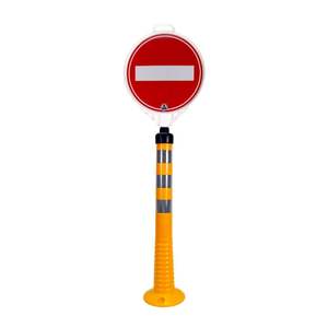 Panneau de signalisation routière réfléchissant ultra-rond de 38 cm, simple face, interdiction d'entrée, imprimé sur plaque - Product Image 4