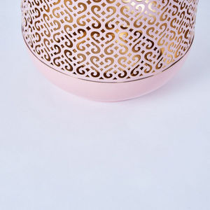 Décorations du Ramadan 2026, bougeoir en métal rose clair, lanterne pour la table et la décoration suspendue - Product Image 5