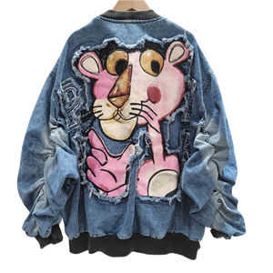 Chaquetas de mezclilla transpirables de alta calidad para mujer Estampados de transferencia de calor Prendas de abrigo de moda para verano Otoño Invierno - Product Image 2