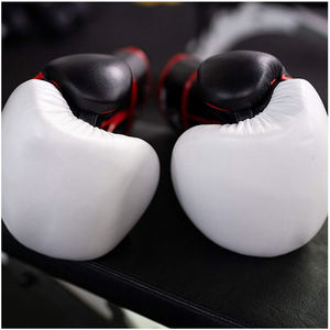 Gants de boxe pour MMA formation Sparring Fitness Gear sac de boxe en cuir Durable entraînement jeunesse hommes or cuir de vachette - Product Image 5