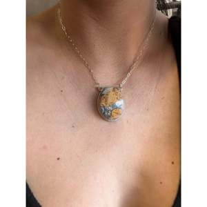 Bijoux de collection culturelle, collier en jaspe Reda Galvan Maligano et argent sterling - Product Image 2