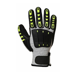 ถุงมือนิรภัยสำหรับทำงาน5ชิ้นถุงมือหนัง TPU ป้องกันการสั่นสะเทือนป้องกันการกระแทก - Product Image 2