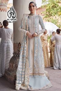 Traje Sharara de Mujer de Alta Calidad con Bordado Pesado y Lentejuelas en Faux Georgette, Diseño de Última Moda para Fiestas y Festivales, por Fab Zone - Product Image 4