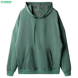 Sweat à capuche personnalisé ODM haut de gamme 100 % coton, en molleton ou tissu éponge français, coupe classique, décontracté, pour l'hiver, motif 3D uni, vente en gros - Product Image 5