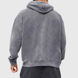 Latest Wholesale Custom Logo <b>Men</b> Regular Size Fitted Blank Hoodies Unisex Oversize Cotton Long Sleeves Plain <b>Pullover</b> - Product Image 2
