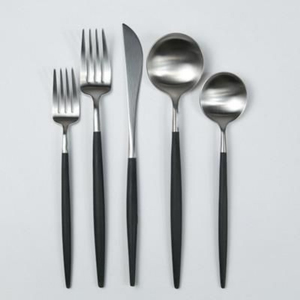 2025 Stainless Steel Flatware Sets <b>for</b> <b>Camping</b>, Matte Gold Flatware Sets <b>for</b> Wedding Rental and Luxury Hotel - Product Image 1